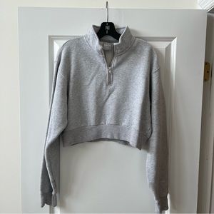 Aritzia TNA Cozy Fleece Perfect Quarter Zip